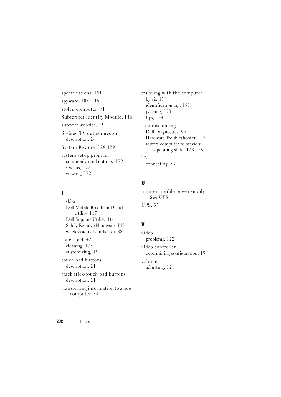 Dell Inspiron 1526 (Late 2007) User Manual | Page 204 / 206