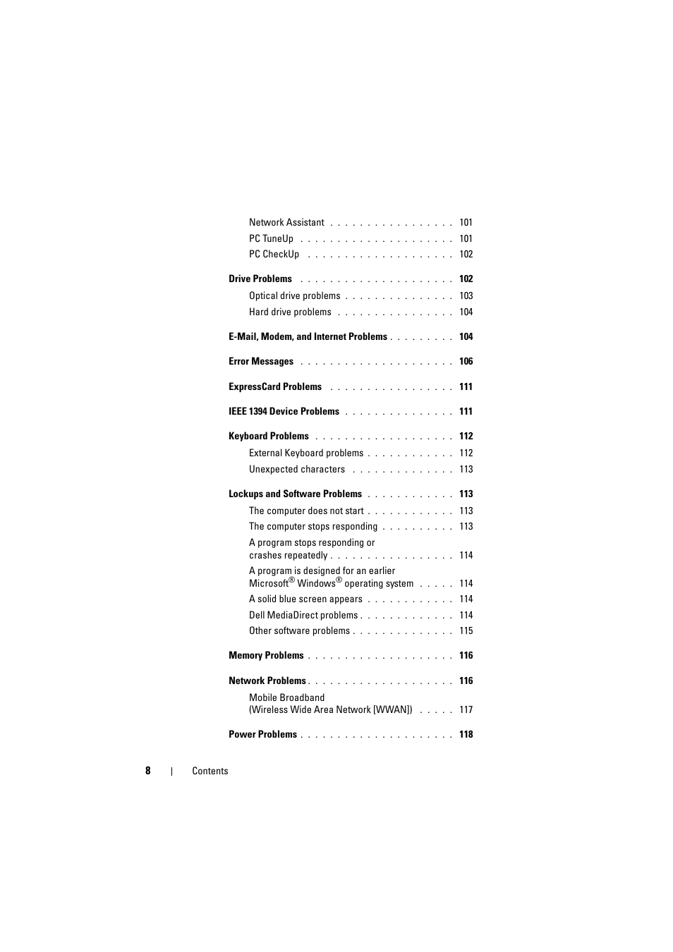 Dell Inspiron 1526 (Late 2007) User Manual | Page 8 / 206