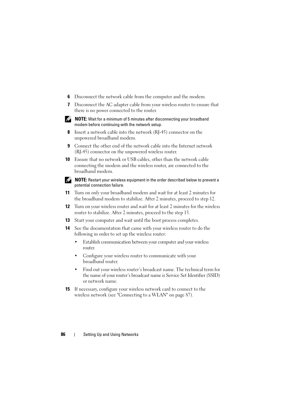 Dell Inspiron 1526 (Late 2007) User Manual | Page 86 / 206