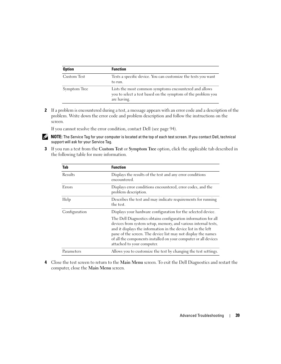 Dell Dimension 1100/B110 User Manual | Page 39 / 116