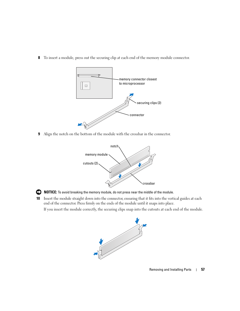 Dell Dimension 1100/B110 User Manual | Page 57 / 116