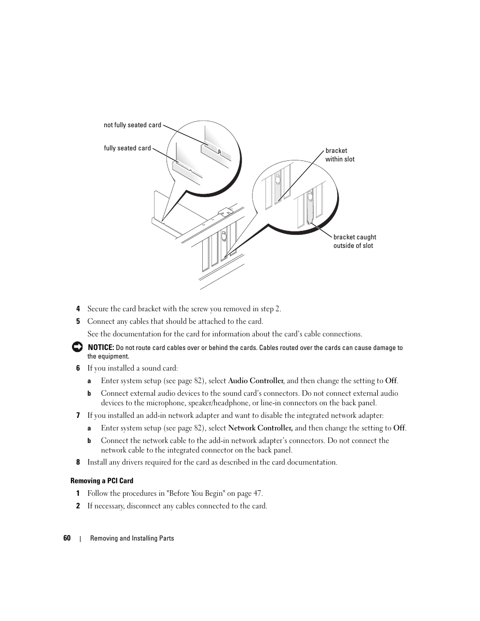 Dell Dimension 1100/B110 User Manual | Page 60 / 116