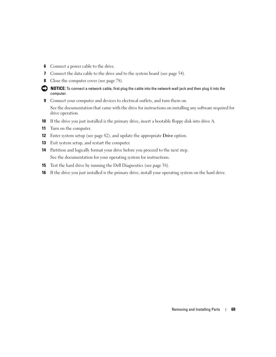 Dell Dimension 1100/B110 User Manual | Page 69 / 116