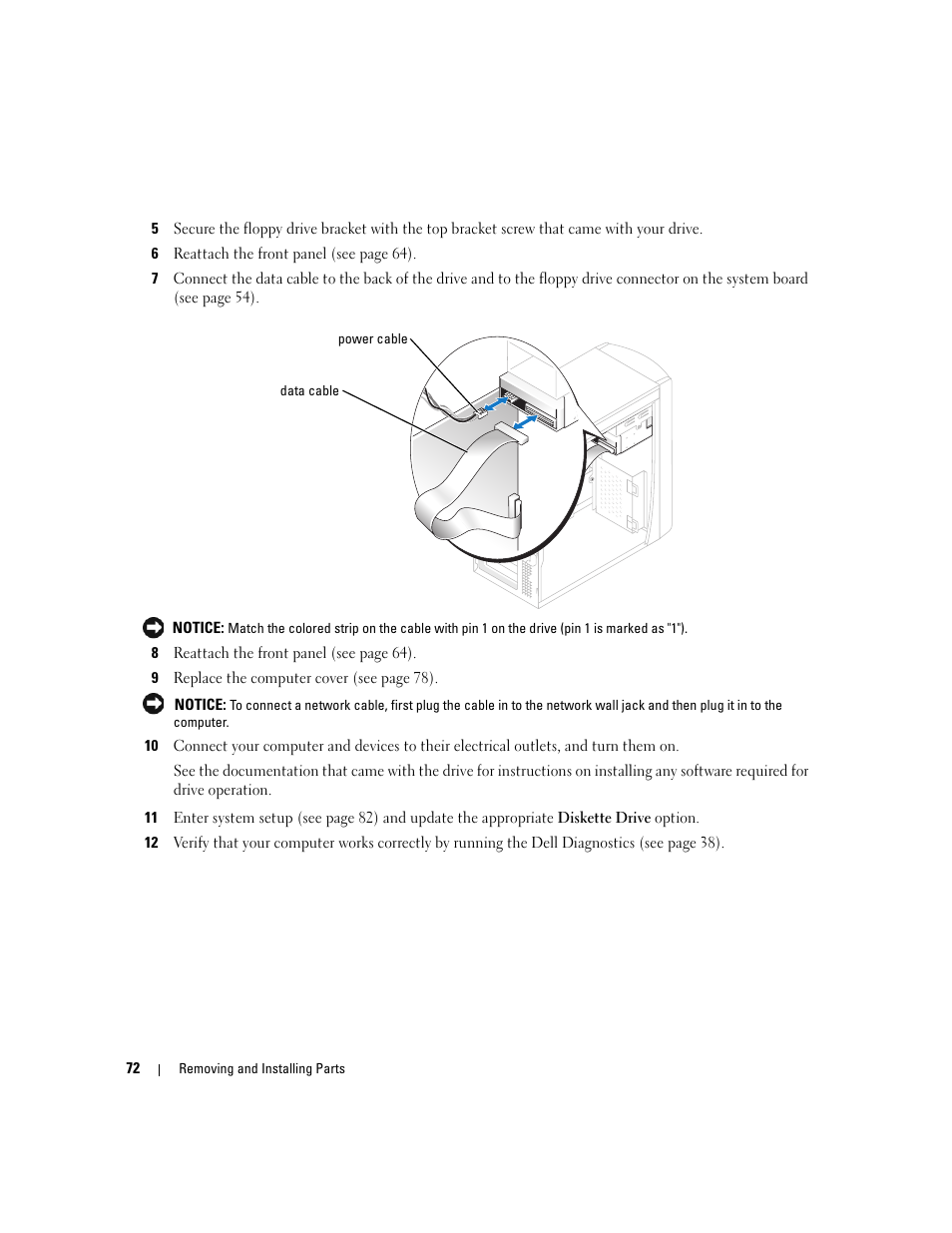 Dell Dimension 1100/B110 User Manual | Page 72 / 116