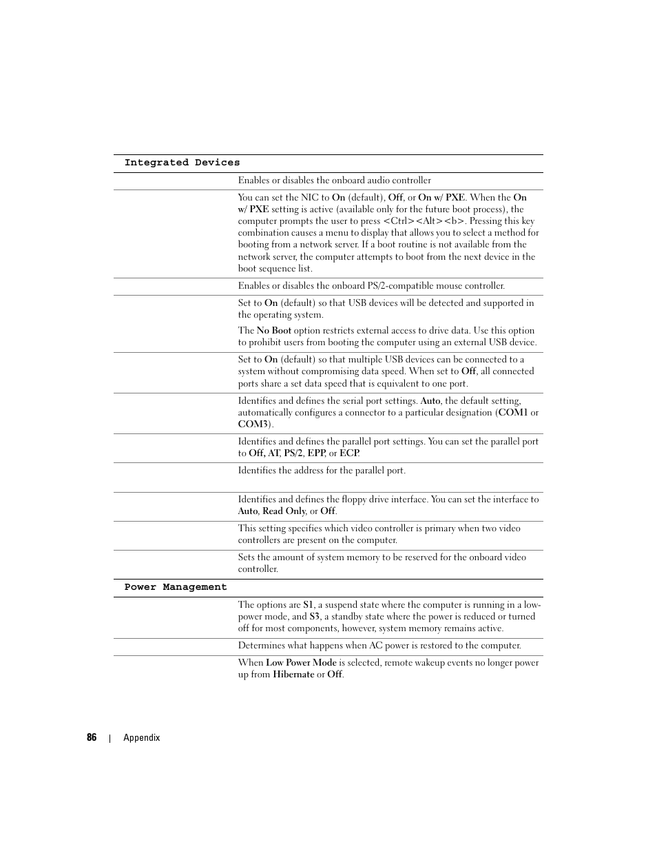 Dell Dimension 1100/B110 User Manual | Page 86 / 116