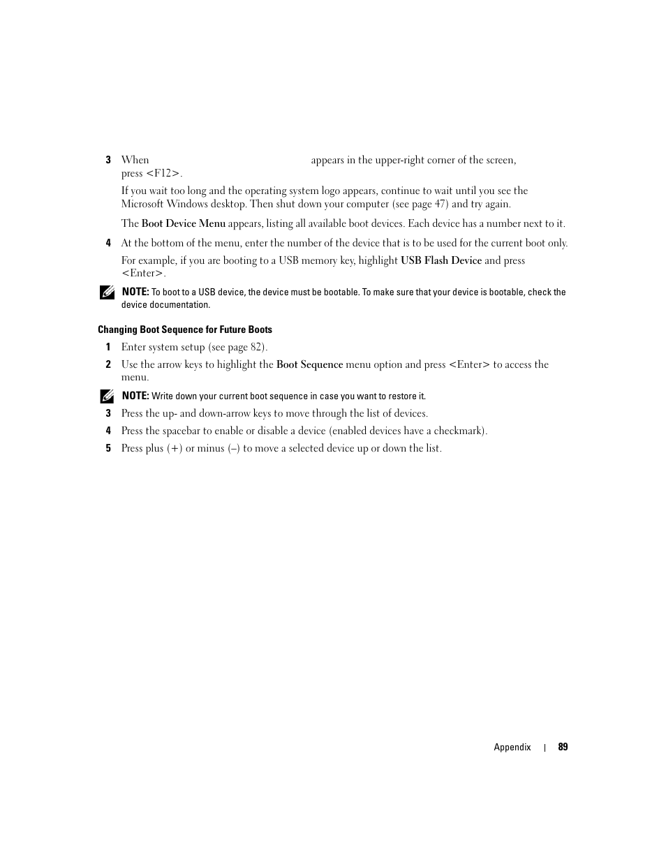 Dell Dimension 1100/B110 User Manual | Page 89 / 116
