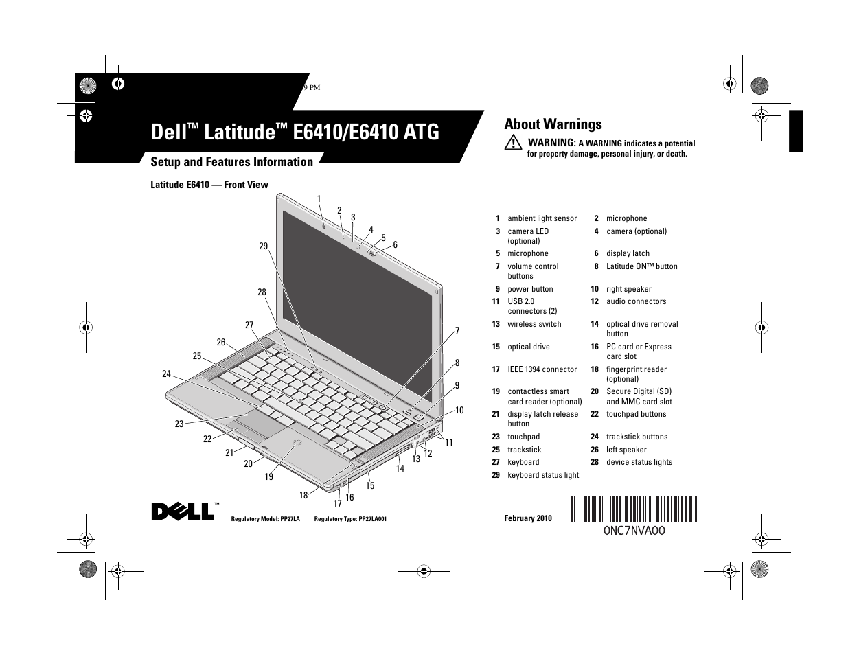 Dell Latitude E6410 User Manual | 8 pages