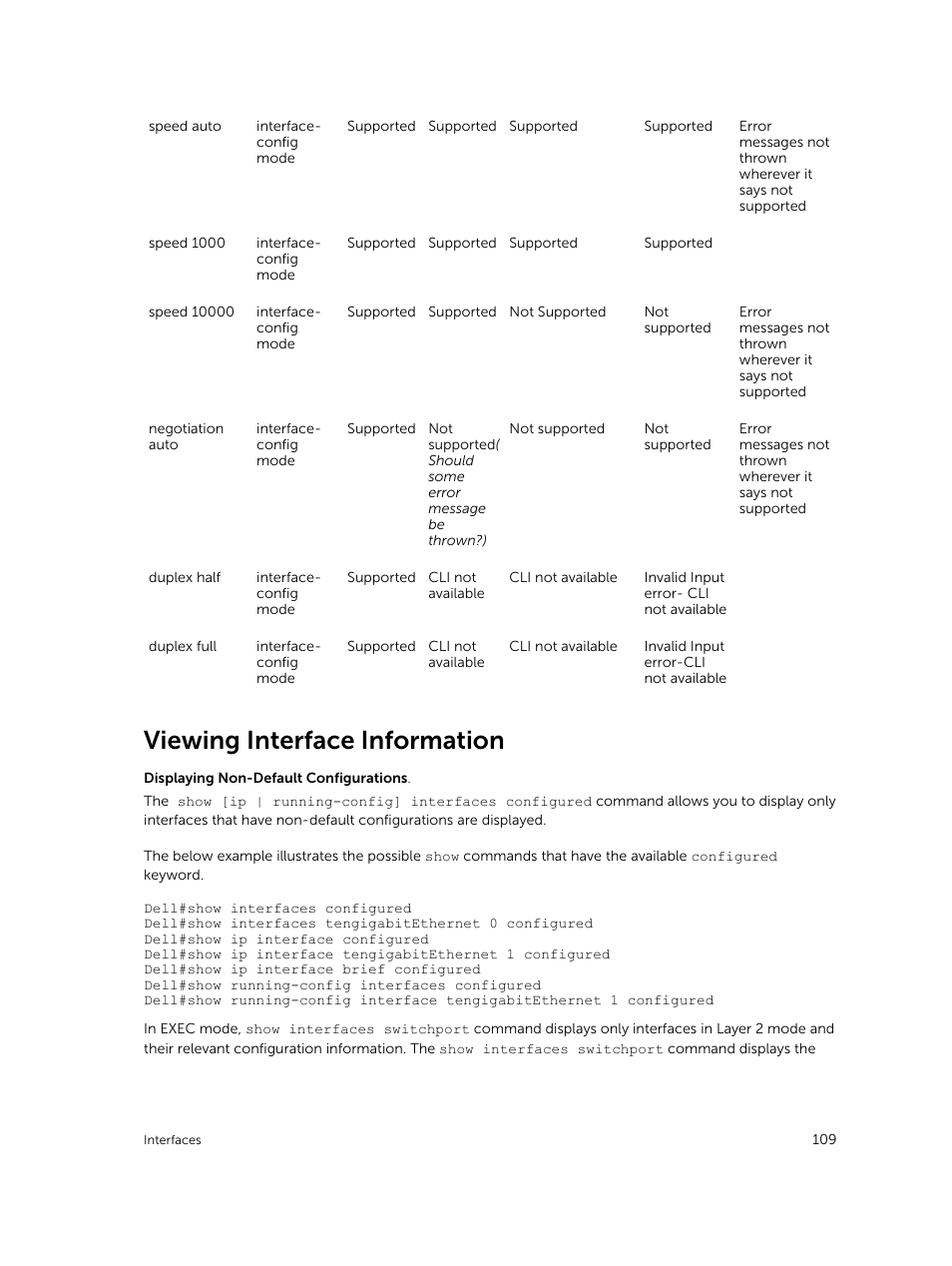 Viewing interface information | Dell PowerEdge FX2/FX2s User Manual | Page 109 / 292