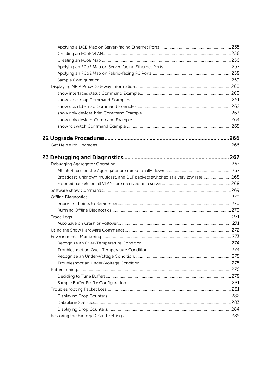 22 upgrade procedures, 23 debugging and diagnostics | Dell PowerEdge FX2/FX2s User Manual | Page 11 / 292