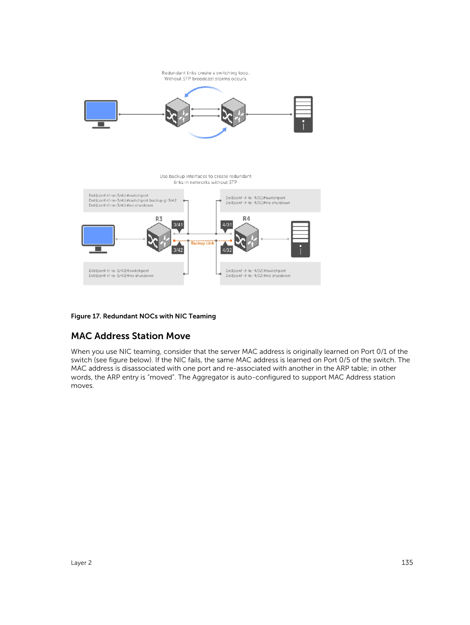 Mac address station move | Dell PowerEdge FX2/FX2s User Manual | Page 135 / 292