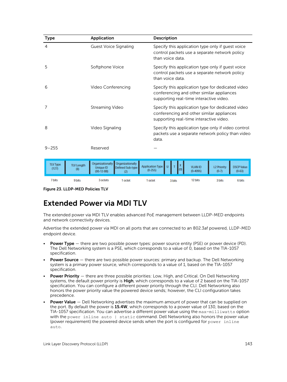 Extended power via mdi tlv | Dell PowerEdge FX2/FX2s User Manual | Page 143 / 292