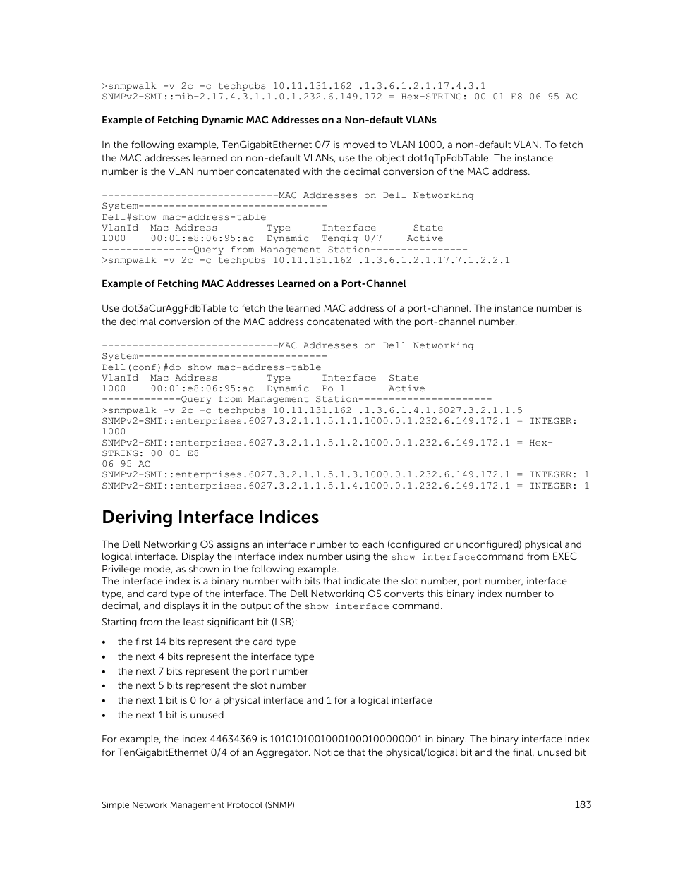 Deriving interface indices | Dell PowerEdge FX2/FX2s User Manual | Page 183 / 292