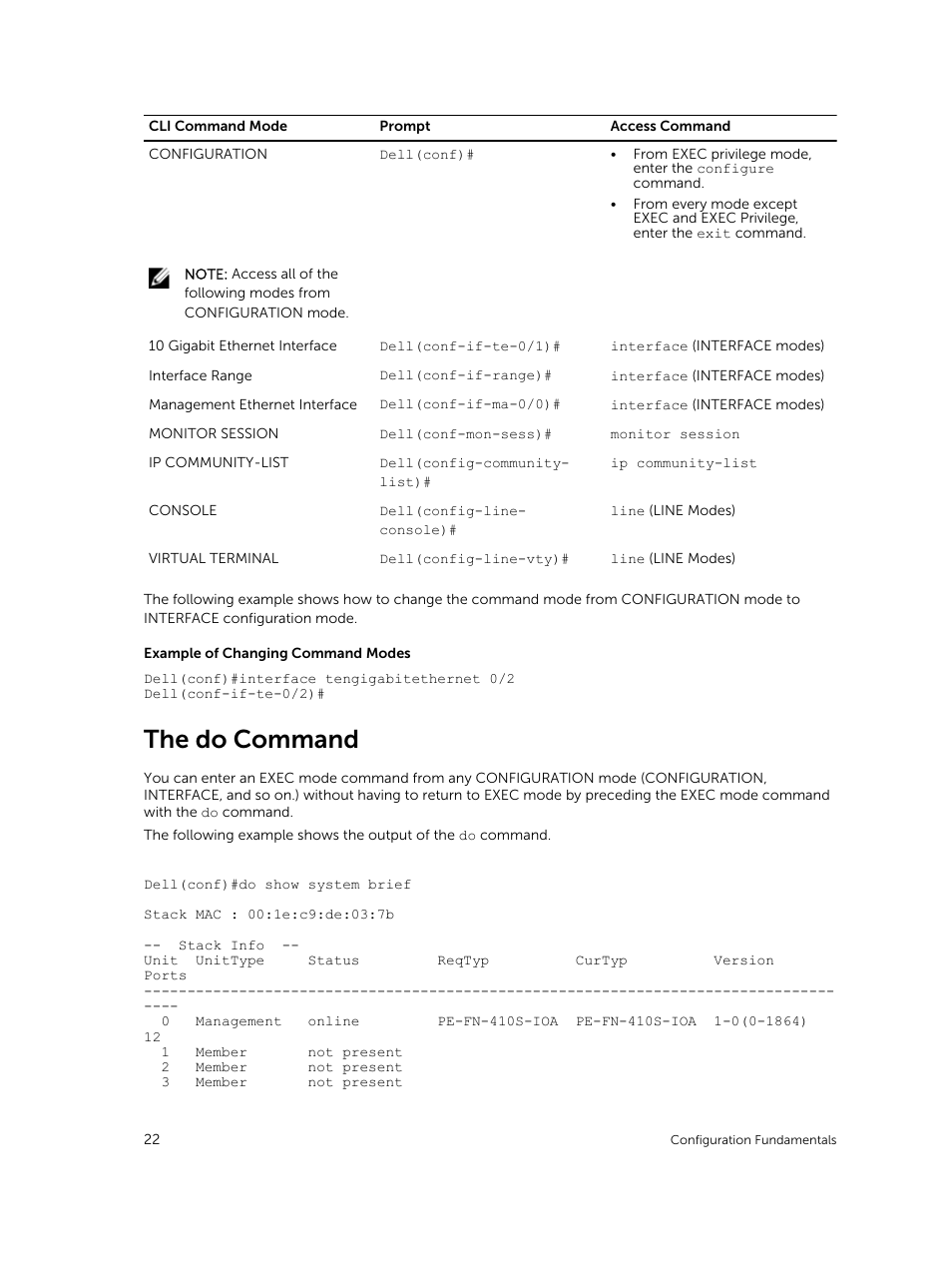 The do command | Dell PowerEdge FX2/FX2s User Manual | Page 22 / 292