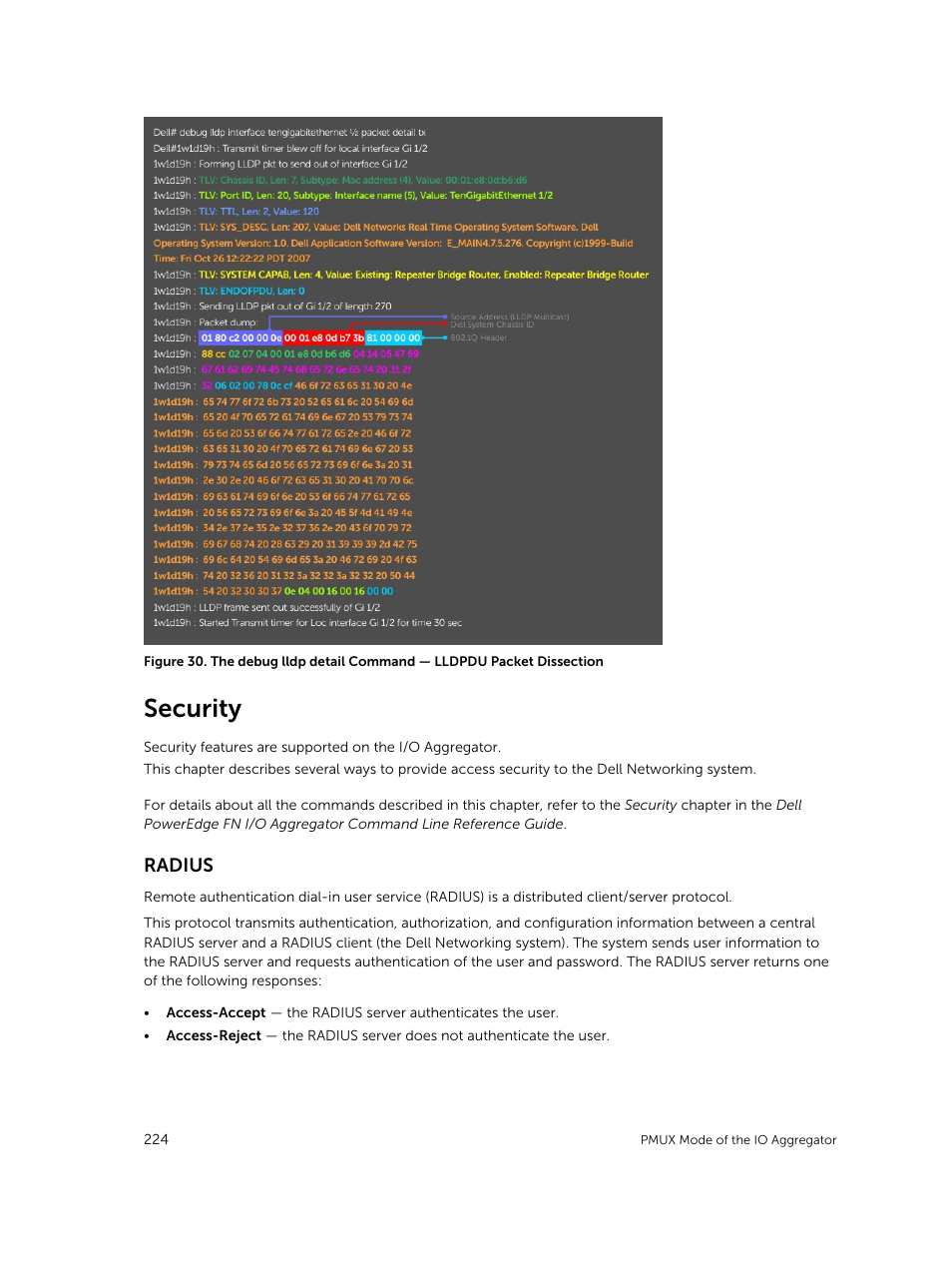 Security, Radius | Dell PowerEdge FX2/FX2s User Manual | Page 224 / 292