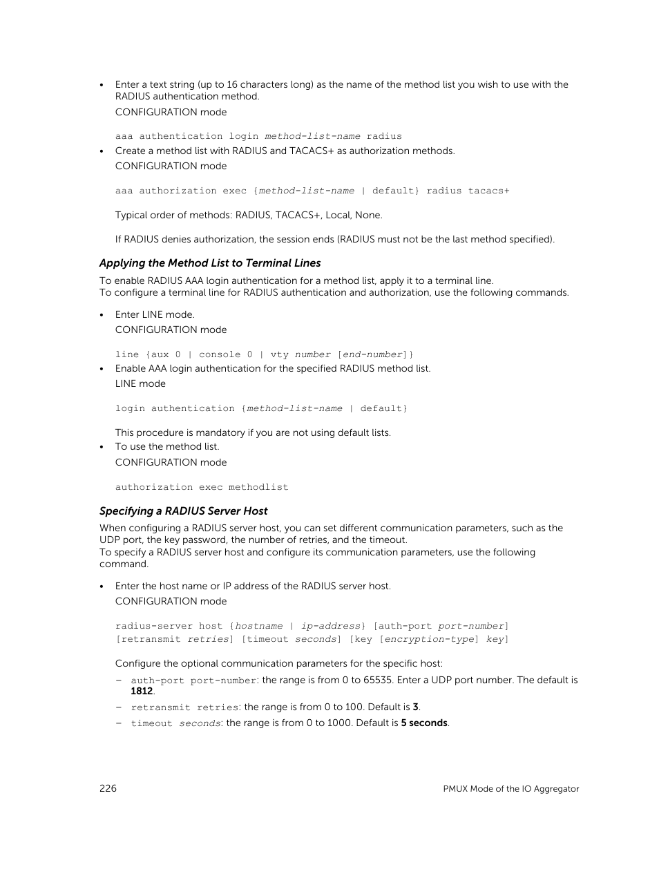 Dell PowerEdge FX2/FX2s User Manual | Page 226 / 292