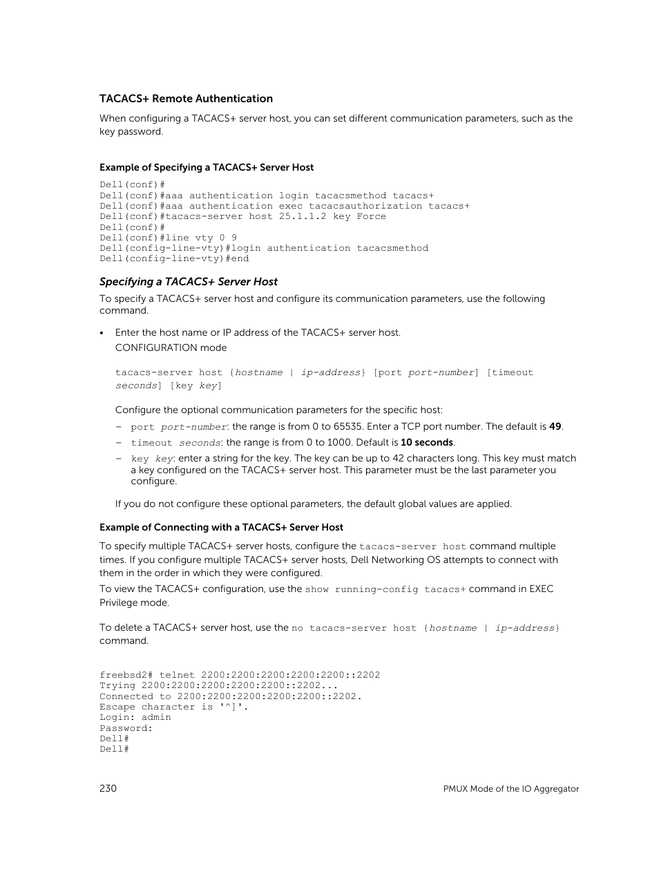 Dell PowerEdge FX2/FX2s User Manual | Page 230 / 292