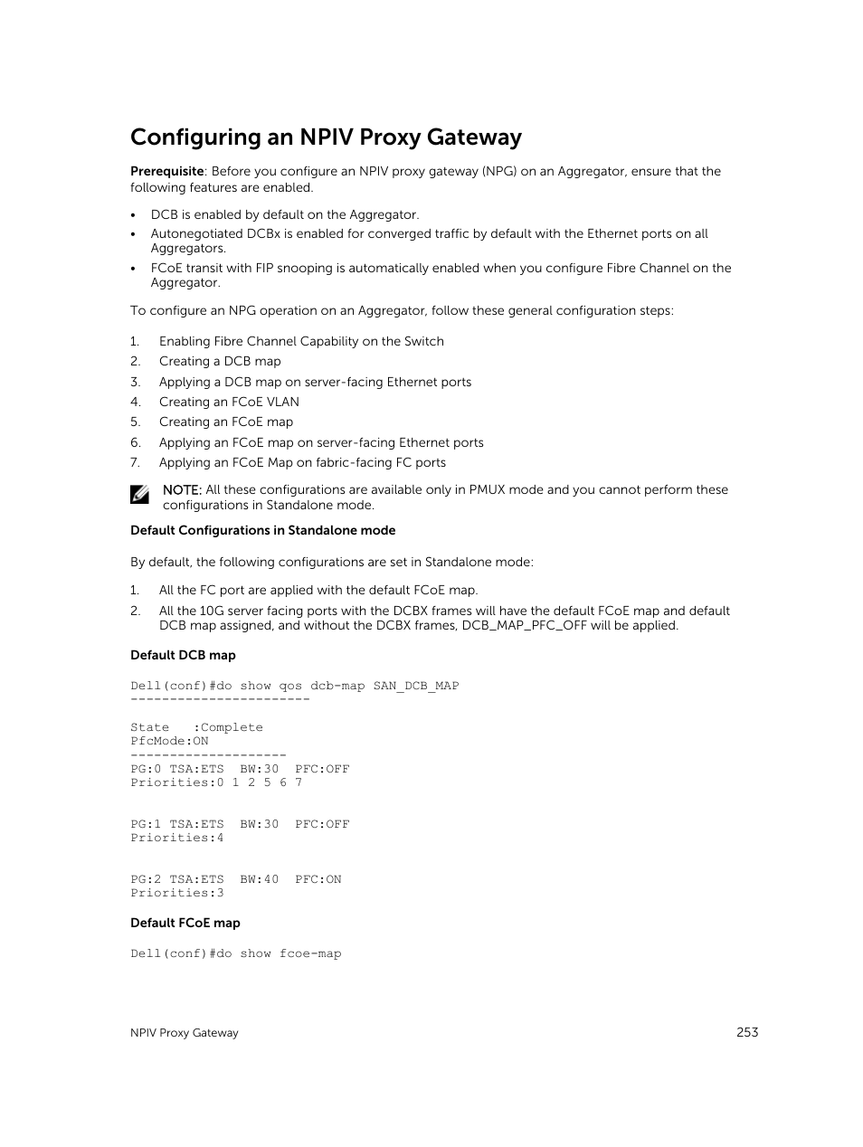 Configuring an npiv proxy gateway | Dell PowerEdge FX2/FX2s User Manual | Page 253 / 292