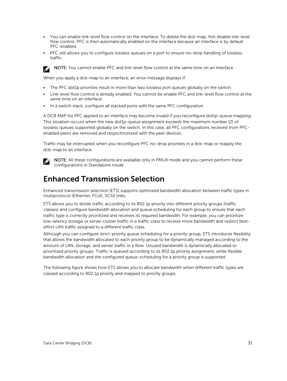 Enhanced transmission selection | Dell PowerEdge FX2/FX2s User Manual | Page 31 / 292