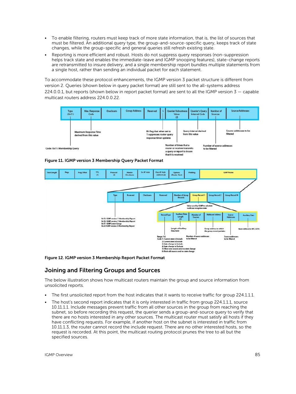 Joining and filtering groups and sources | Dell PowerEdge FX2/FX2s User Manual | Page 85 / 292