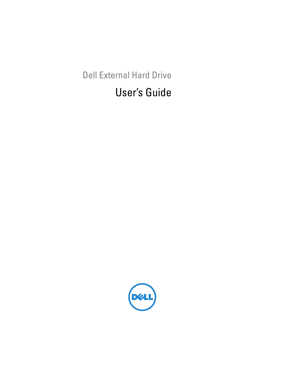 Dell 1TB Portable External Hard Drive USB 3.0 User Manual | 16 pages