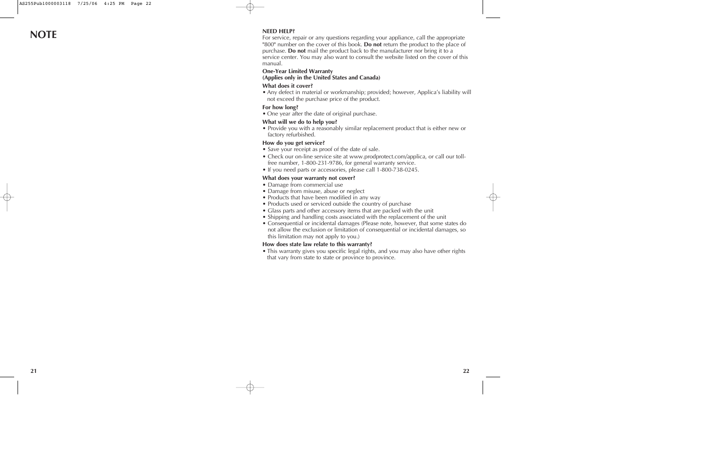 Black & Decker AS255 User Manual | Page 12 / 15