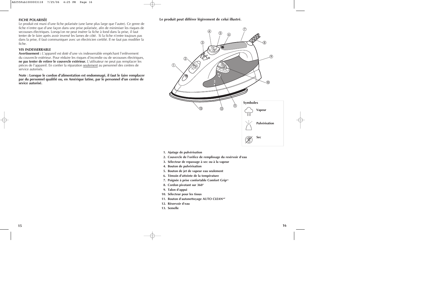 Black & Decker AS255 User Manual | Page 9 / 15