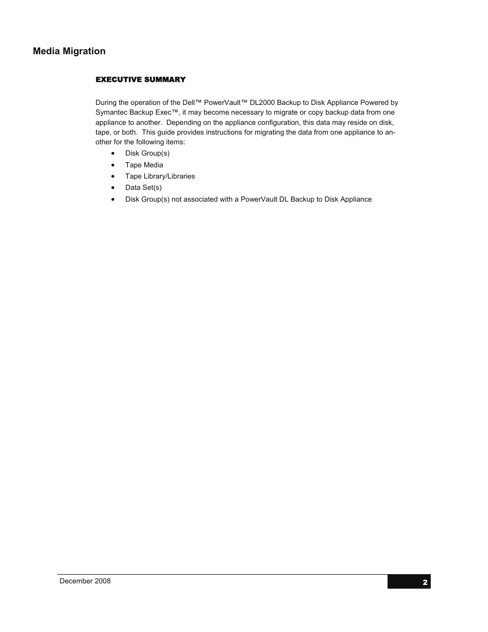 Dell PowerVault DL2000 User Manual | Page 2 / 13