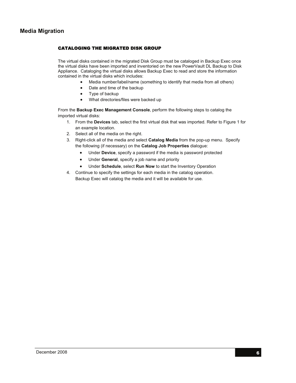 Media migration | Dell PowerVault DL2000 User Manual | Page 6 / 13