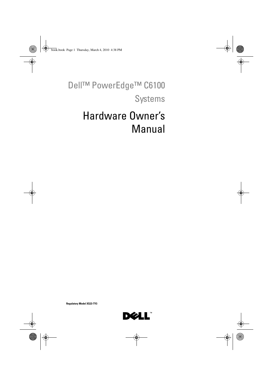 Dell PowerEdge C6100 User Manual | 160 pages