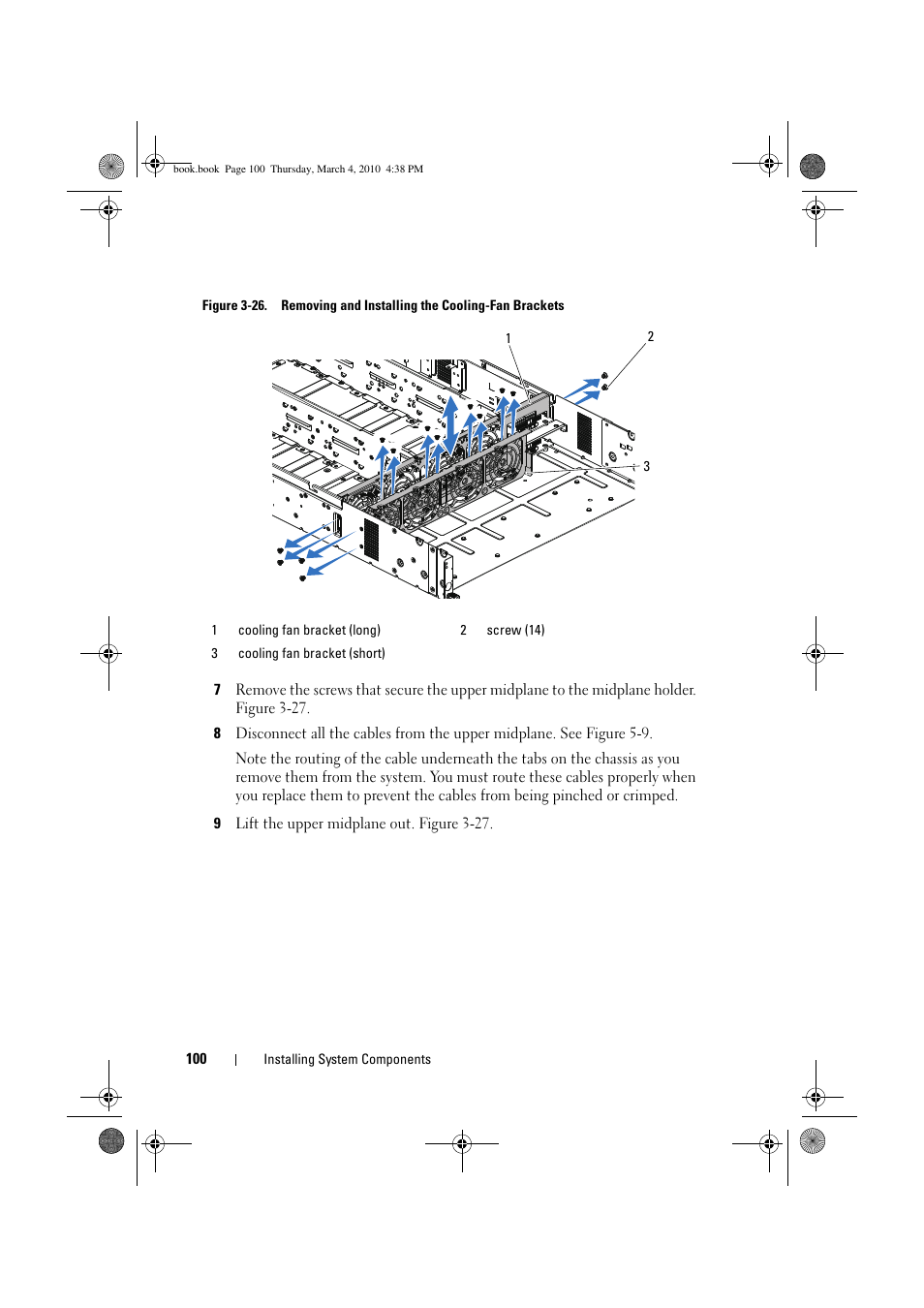 Figure 3-26, T of the chassis. figure 3-26 | Dell PowerEdge C6100 User Manual | Page 100 / 160