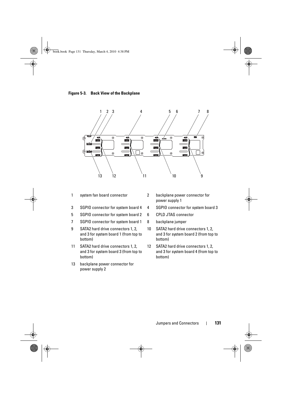Ackplane. see figure 5-3 for 3.5-inch, Backplane. see figure 5-3 for 3.5-inch | Dell PowerEdge C6100 User Manual | Page 131 / 160