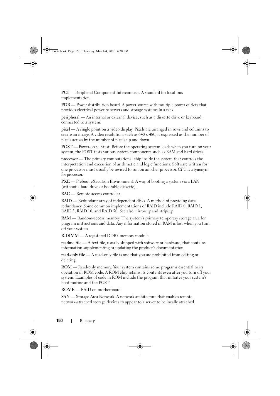 Dell PowerEdge C6100 User Manual | Page 150 / 160