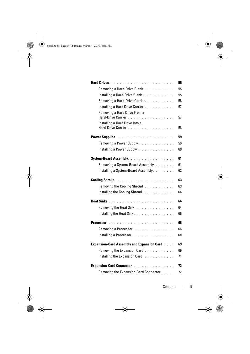 Dell PowerEdge C6100 User Manual | Page 5 / 160