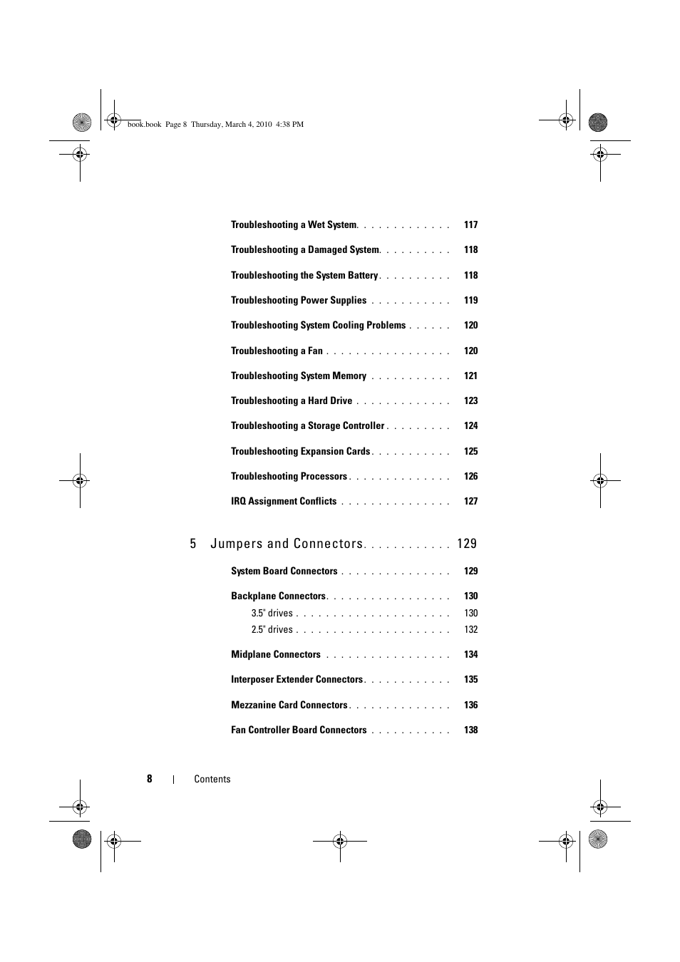 5jumpers and connectors | Dell PowerEdge C6100 User Manual | Page 8 / 160