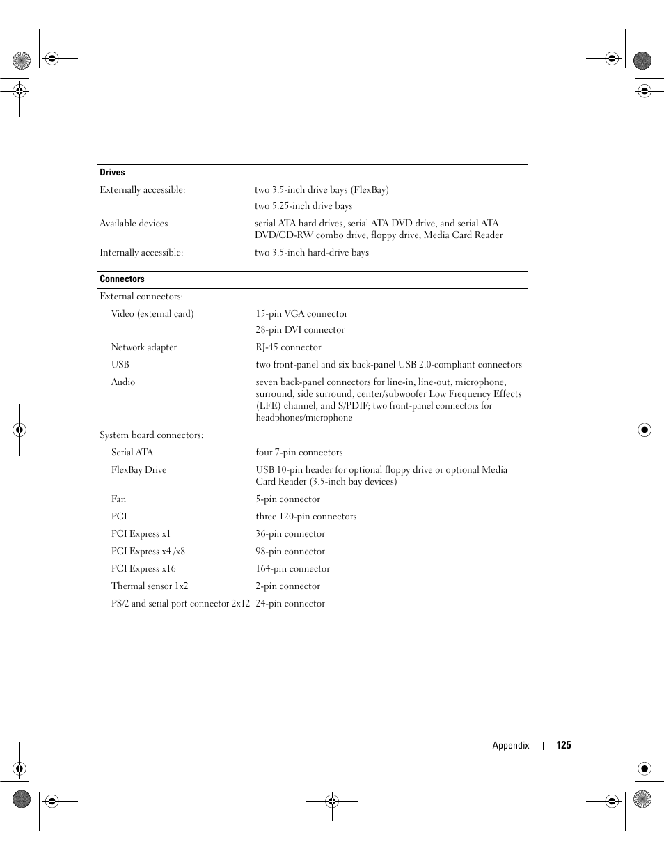 Dell Dimension 9200 User Manual | Page 125 / 174