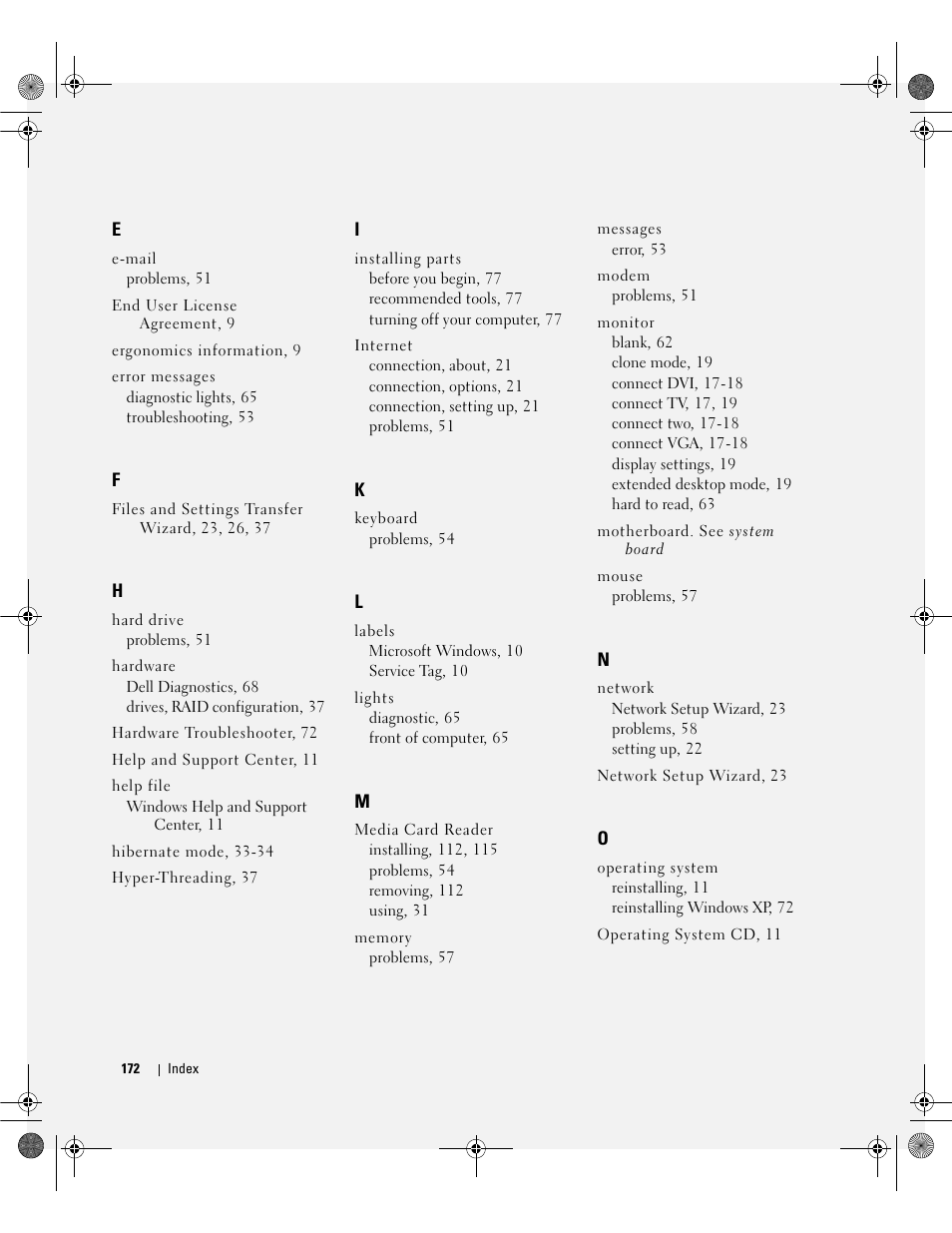 Dell Dimension 9200 User Manual | Page 172 / 174