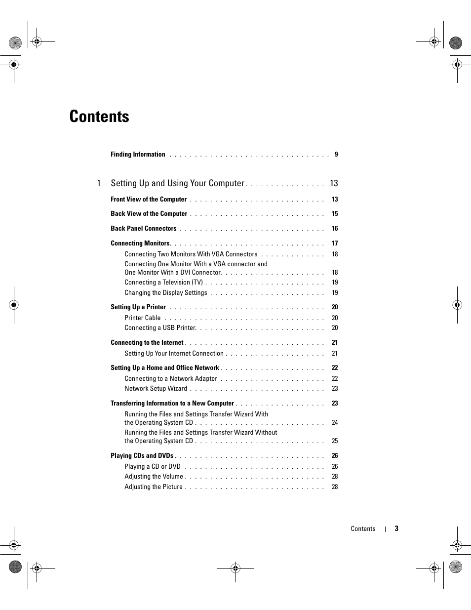Dell Dimension 9200 User Manual | Page 3 / 174
