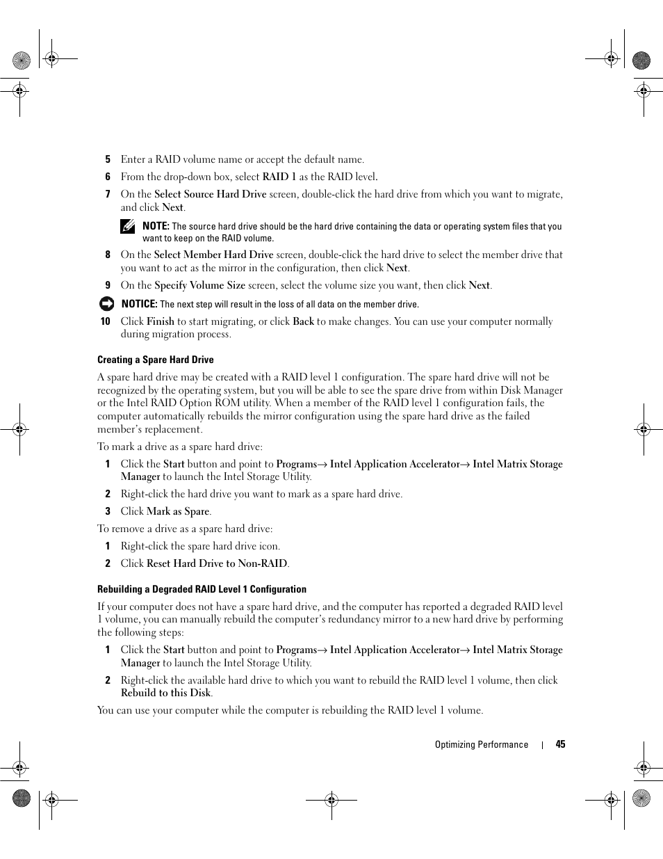 Dell Dimension 9200 User Manual | Page 45 / 174
