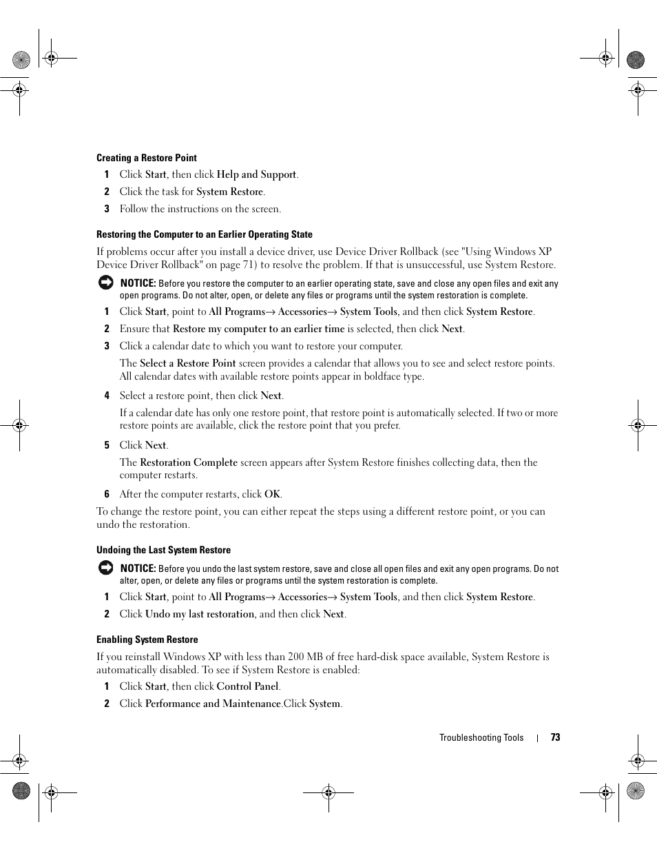 Dell Dimension 9200 User Manual | Page 73 / 174