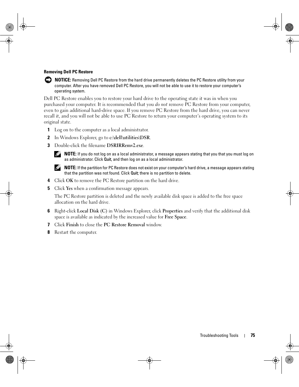 Dell Dimension 9200 User Manual | Page 75 / 174