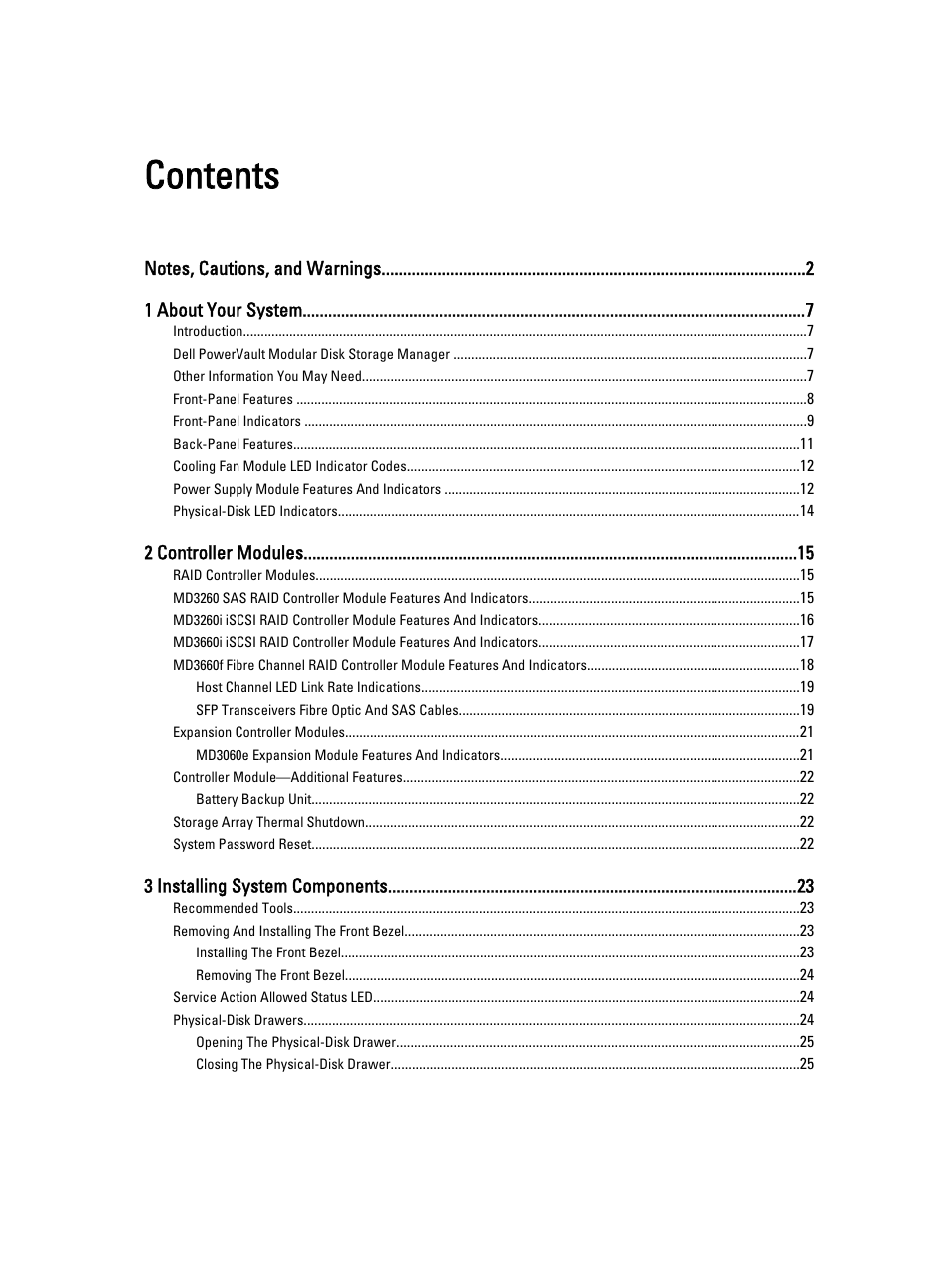 Dell PowerVault MD3260i User Manual | Page 3 / 58