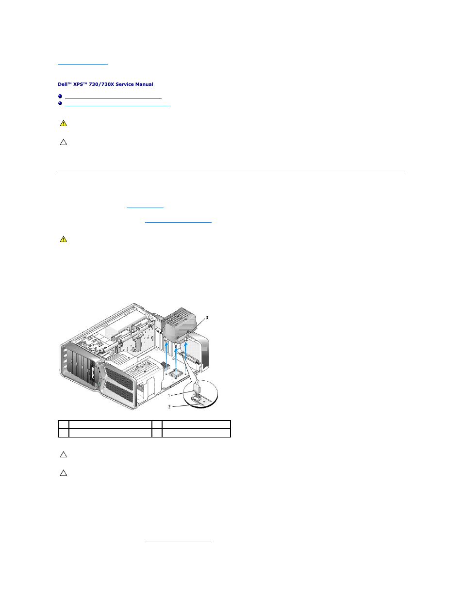 Replacing the heat sink assembly, Replacing the air cooled heat sink assembly | Dell XPS 730 H2C (Late 2008) User Manual | Page 14 / 52