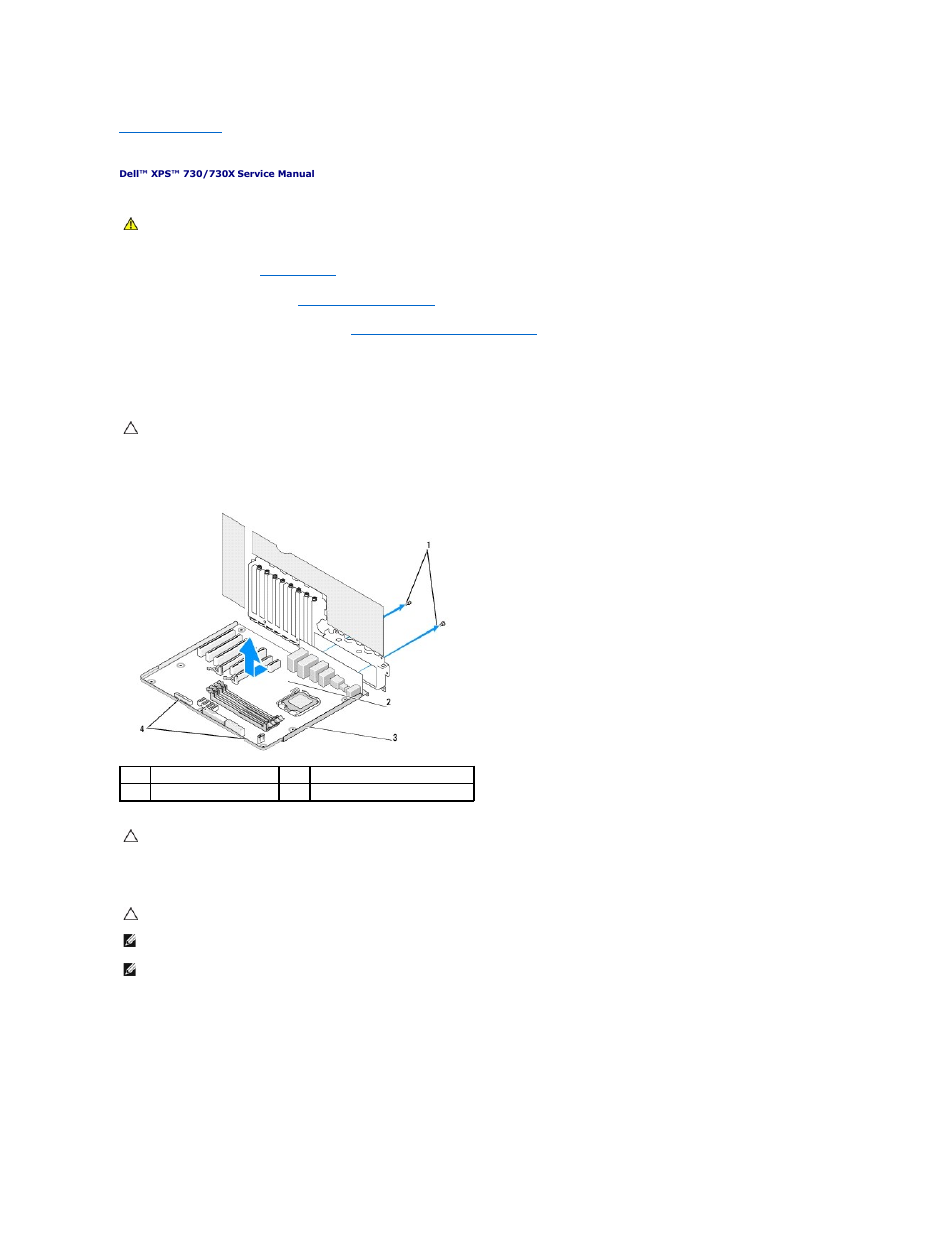 Replacing the system board | Dell XPS 730 H2C (Late 2008) User Manual | Page 39 / 52