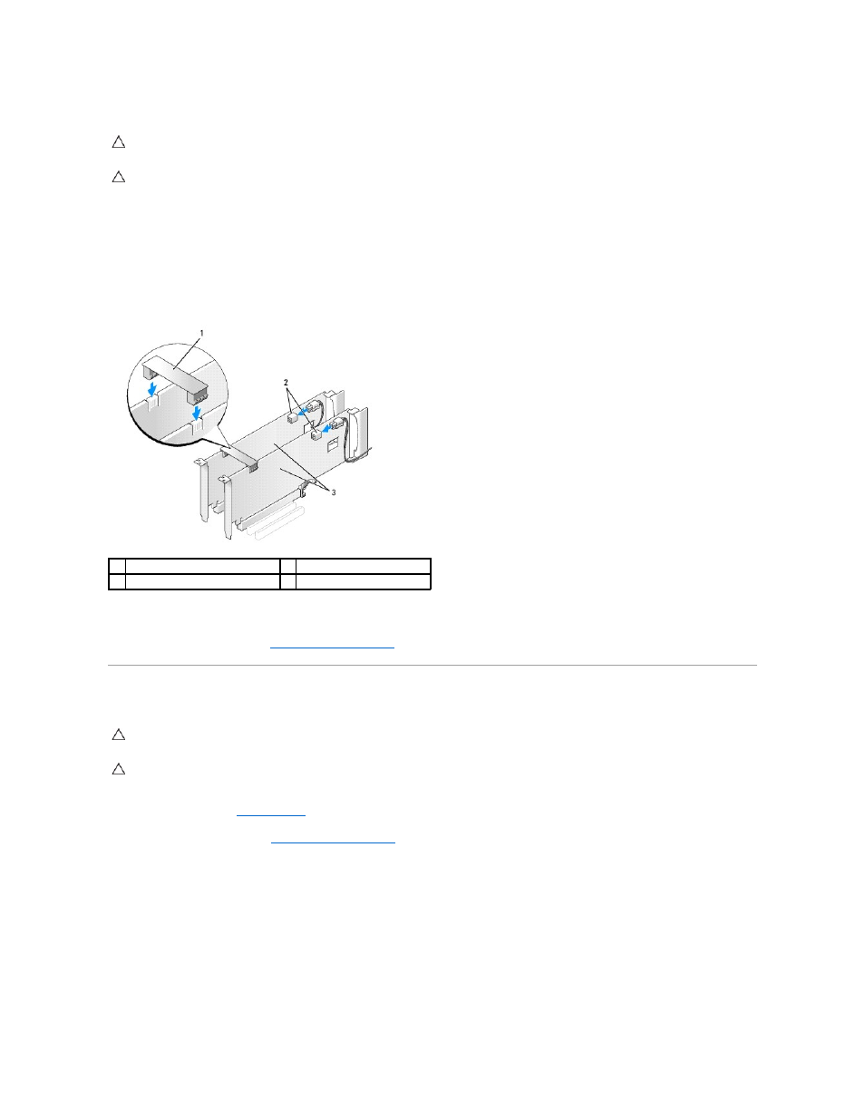 Replacing the pci and pci express cards | Dell XPS 730 H2C (Late 2008) User Manual | Page 7 / 52