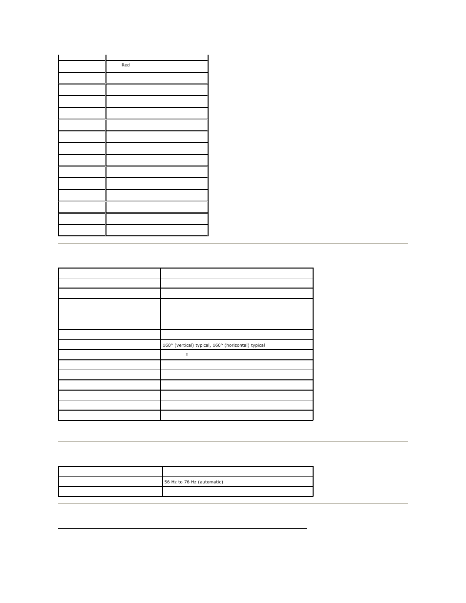 Flat panel specifications, Resolution, Preset display modes | Dell IN2010NWFP Monitor User Manual | Page 6 / 28