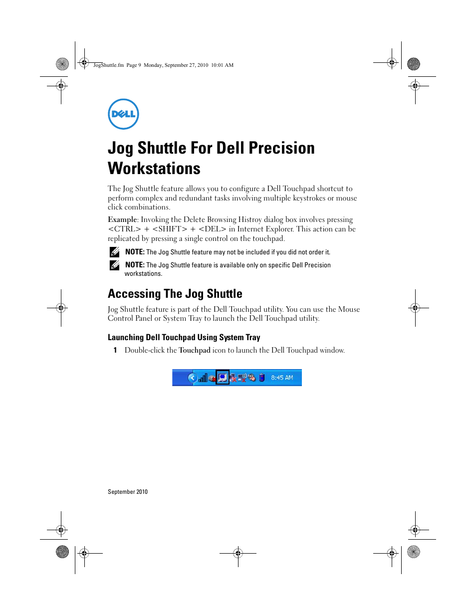 Dell Precision M6500 (Late 2009) User Manual | 10 pages