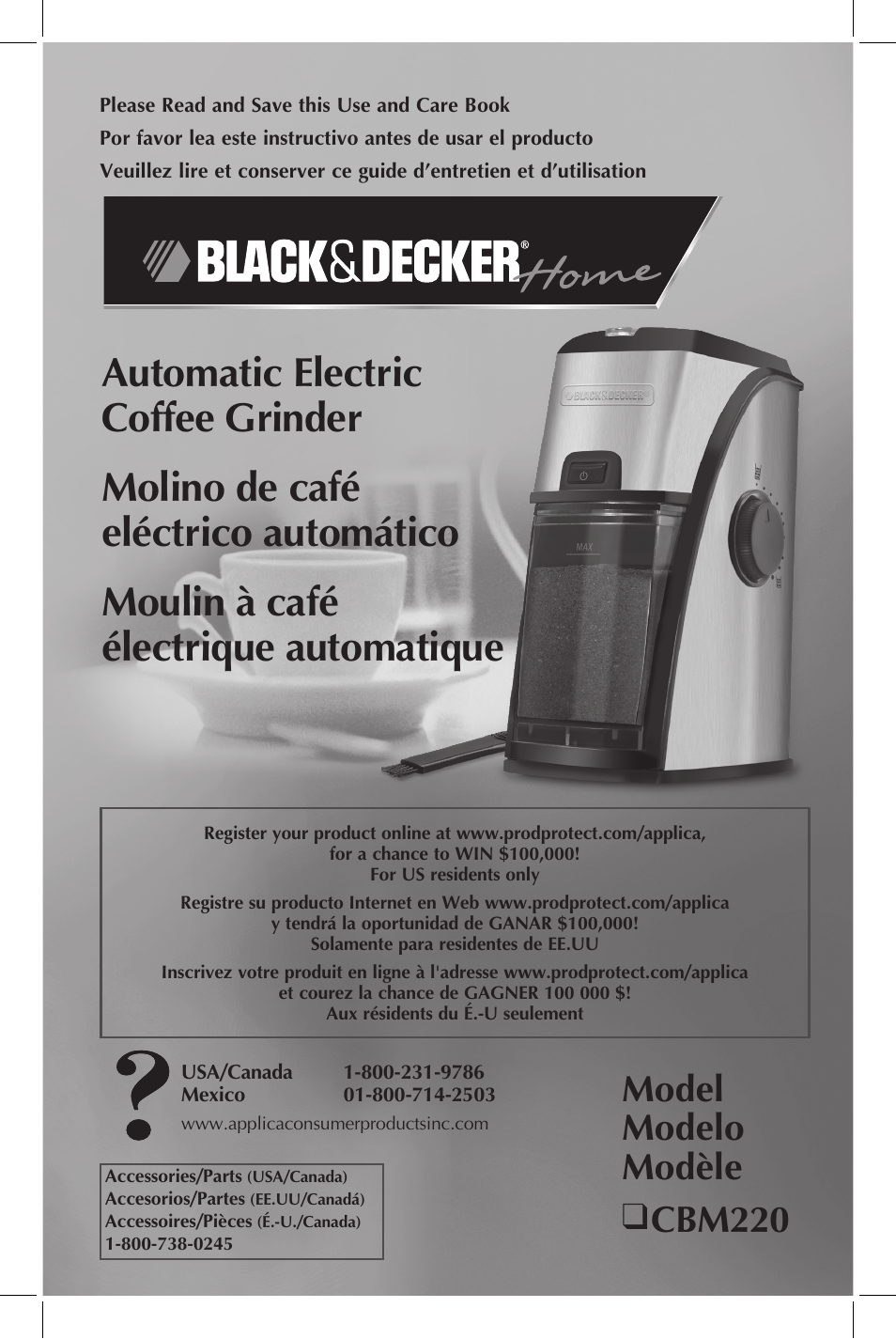 Black & Decker CBM220 User Manual | 15 pages