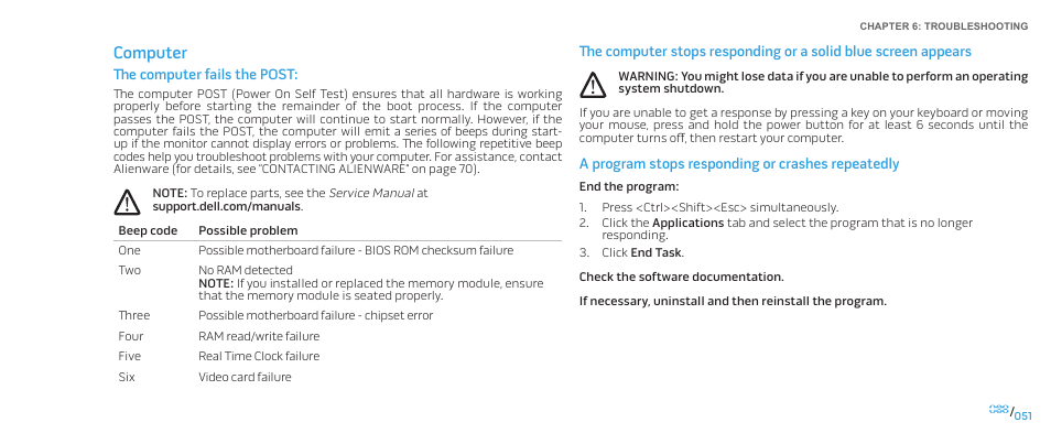 Computer | Dell Alienware Area 51 (Late 2009) User Manual | Page 51 / 72