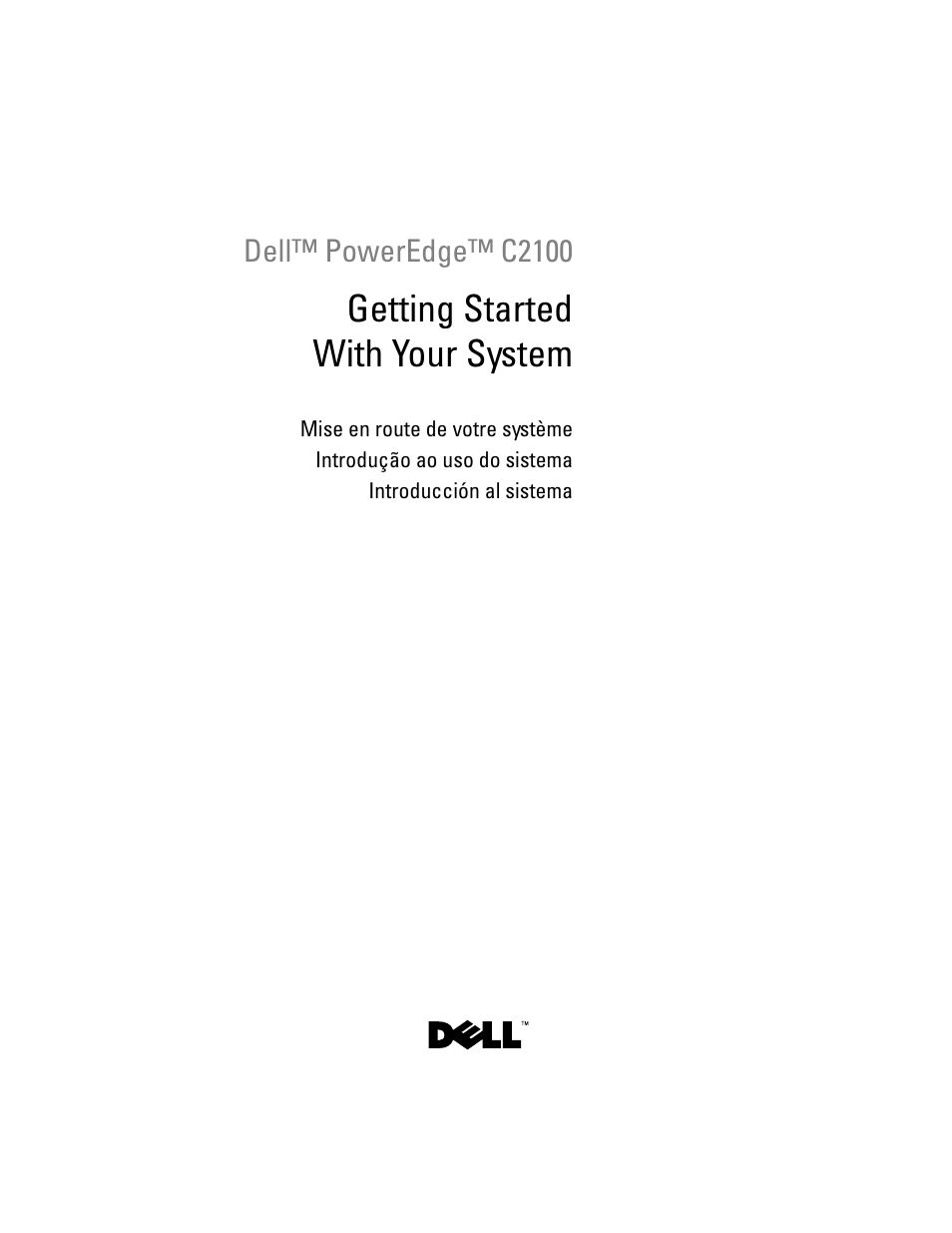 Dell PowerEdge C2100 User Manual | 54 pages
