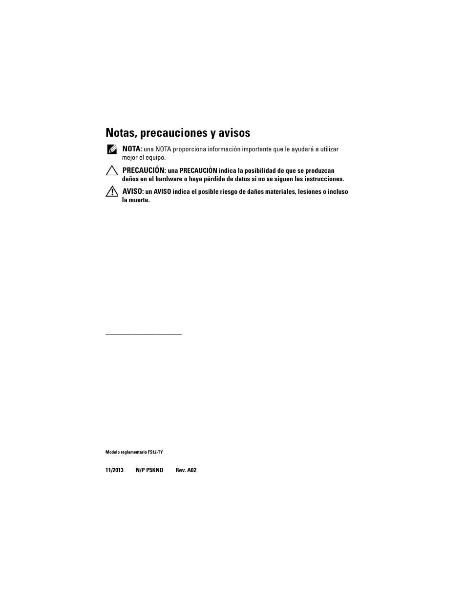 Notas, precauciones y avisos | Dell PowerEdge C2100 User Manual | Page 40 / 54